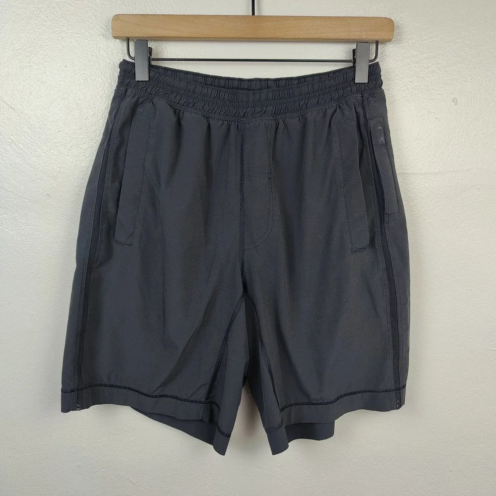Lululemon Pace Breaker Shorts Mens Small Black Lined Performance Running